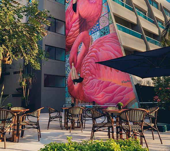 Grab & flamingo cafeteria Flamingo Cancun Resort Hotel